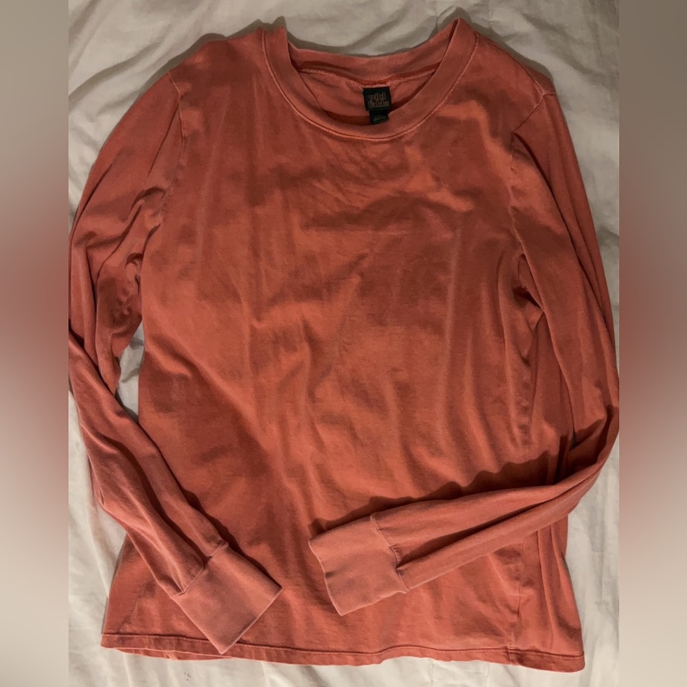 Wild Fable Red Long-Sleeve Shirt